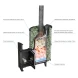 Печь банная «Атмосфера L» сетка нержавейка с газовой горелкой